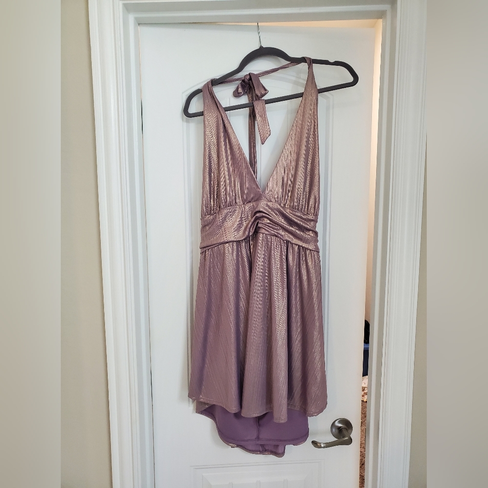 Purple party dress